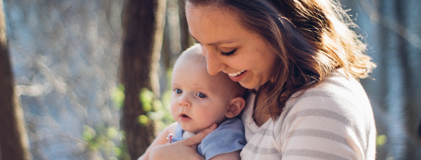 woman with baby